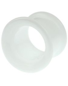 Hvit Pyrex Piercing Tunnel