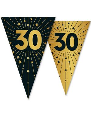 30-års Feiring - 10 Meter Banner med 15 Flagg