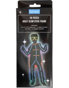 Glow Stick Figur med 58 Deler - Mann