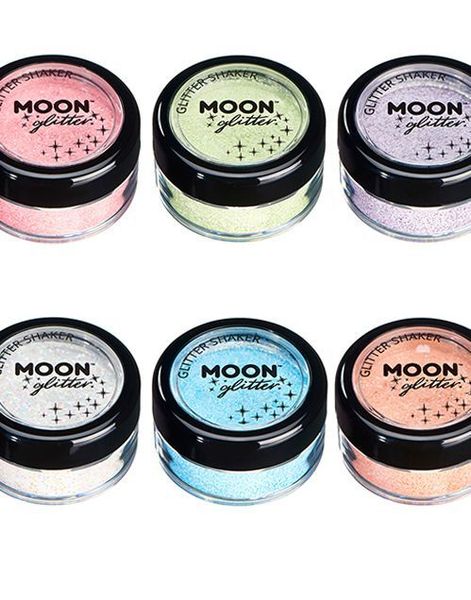 VELG BLANT 8 FARGER - Pastellfarget Glitter Shaker
