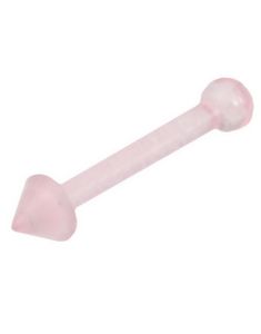 Rett Rosa Nesepiercing med Spike