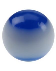 Blue and White - 5 mm Akrylkule til 1,6 mm stang 