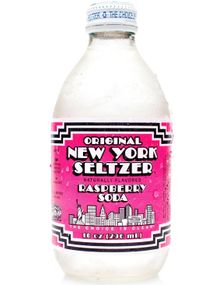 Original New York Seltzer Raspberry Soda - Brus med Bringebærsmak 296 ml (USA)
