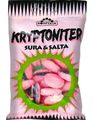 Sure og Salte Kryptoniter med Lakrispulver-Kjerne 60 gram