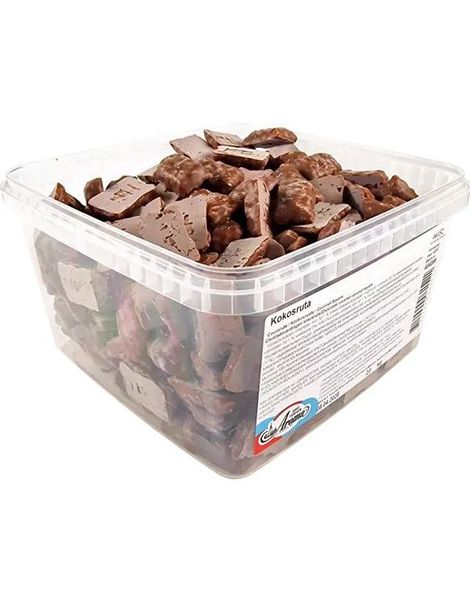 DATOVARE - 2 kg Kokosruter - Sjokolade med kokosfyll