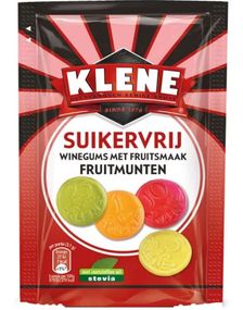 Klene Sukkerfrie Vingummimynter med Fruktsmak 110 gram