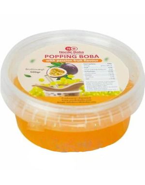 Popping Boba med Pasjonsfruktsmak - Nordic Boba 250 gram