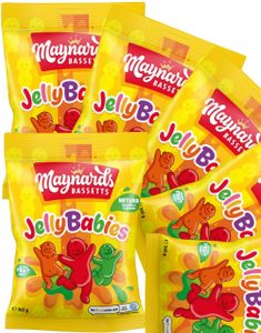 10 stk Poser med Bassetts Jelly Babies - Hel Eske 1300 gram