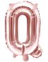 Rose Gullfarget Bokstavballonger A-Z - 35 cm 