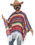 Flerfarget Meksikaner Poncho