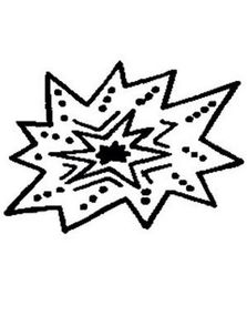 Stamptoos - Face Painting Art Stamps - Blast Stamp (Ansikts-stempel)