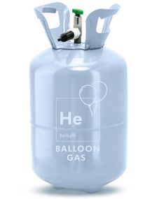 Lys Blå Heliumtank til 30 stk 23 cm Ballonger