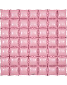 Rosa Waffle Folie Ballong for Backdrop/Bakgrunn