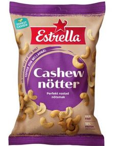 Estrella Ristede og Saltede Cashewnøtter 150 gram