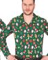 Skjorte med Forskjellige Julemotiver til Mann - Large