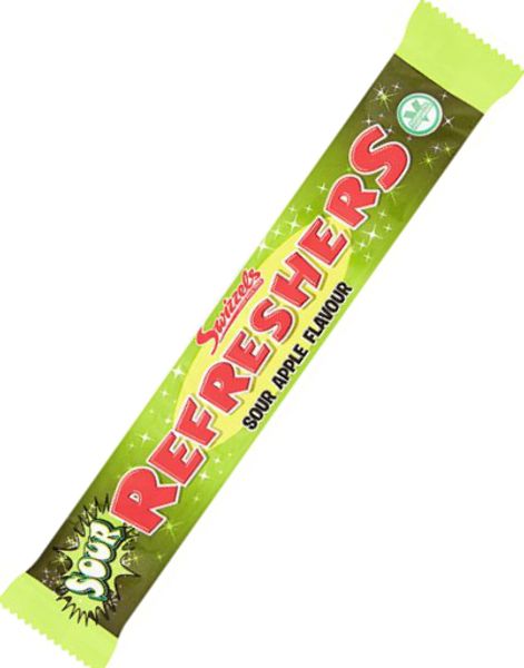 Swizzels Refreshers Chew Bar med Sur Eplesmak