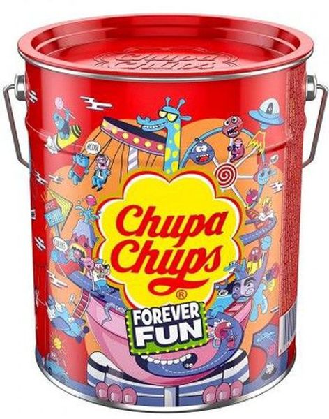 150 stk Chupa Chups Blik Box Best of Lollys