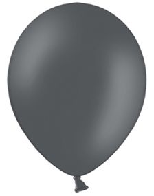 100 stk 13 cm - MEGAPACK - Mørk Grå Små Ballonger