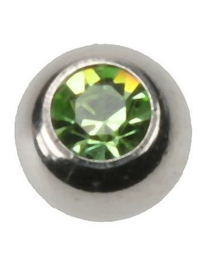 Big Green Stone - 8 mm Stålkule til 1,6 mm Stang - NB! Sidehull
