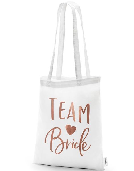 1 stk Team Bride - Tote Bag/Bærenett 42x39 cm