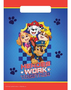 8 stk Godteposer - Paw Patrol