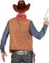 Brun Cowboy Kostymevest med Frynser