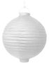 Hvit Lanterne med LED-Lys 20 cm