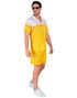 T-skjorte og Shorts med Ølmotiv til Voksen - XXL