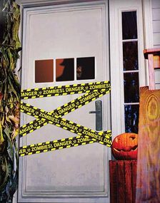 Danger! Zombies - Sperrebånd i Plast 6 meter