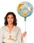 Happy Birthday - Rund Folieballong med Havfruemotiv 45 cm