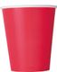 14 stk Røde Pappkrus 270 ml