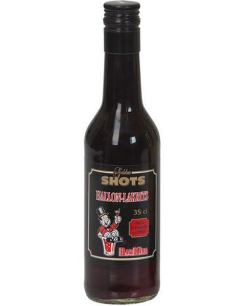 BarKing Hallon Lakrits - Drinkblanding med Bringebær og Lakrissmak i Glassflaske 35 cl