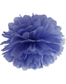 Marineblå Pom Pom 25 cm