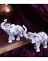 2 stk Elefantfigurer med Henna-Motiver 9 cm