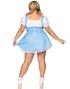 Flørtende Blå & Hvit Oktoberfestkjole