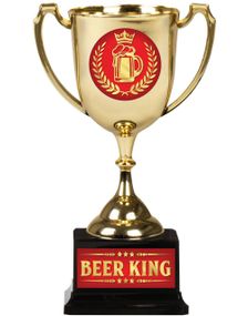 Øl Kongen - Gullfarget Pokal 19 cm