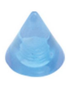 Secret Point Light Blue - 5 mm Akrylkule til 1,6 mm stang