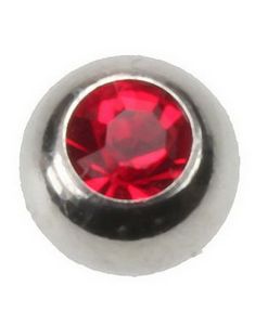 Big Red Stone - 8 mm Stålkule til 1,6 mm Stang - NB! Sidehull