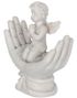 Raised to Heaven - Engel i Beskyttende Hender Figur 11 cm