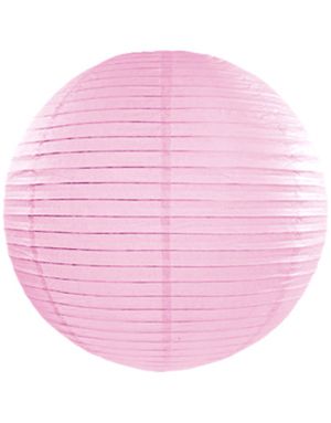 Lys Rosa Papirlanterne / Papirlykt 20 cm