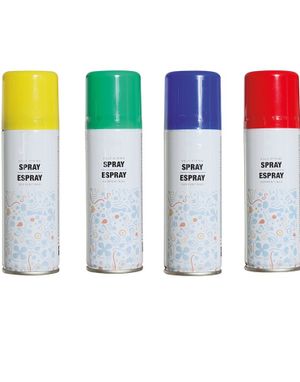 Silly String / Serpentin Spray i Assorterte Farger