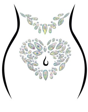 Selvklebende Klare Hjerte Kroppsstener 