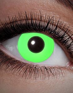 All Green - GrønnUV/Blacklight Crazylinser