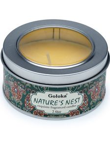 Goloka Nature's Nest Duftlys i Metallbeholder