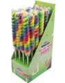 24 stk Rainbow Twist Lollipop - Regnbuefarget Spiralformet Kjærlighet - Candy Realms - Hel Eske 1,92 kg