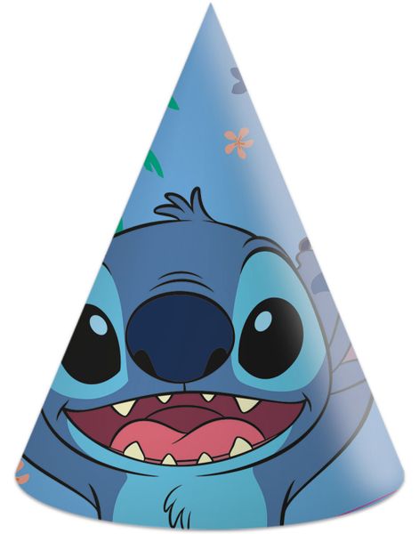 6 stk Partyhatter i Papp - Stitch og Angel