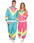 Neon Rosa 80-talls Grilldress med Lommer til Dame