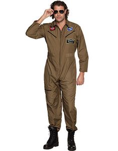 Top Gun Inspirert Jagerpilot Herrekostyme