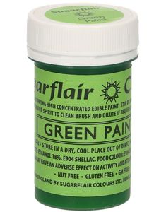 SugarFlair Grønn Spiselig Maling - 20 gram