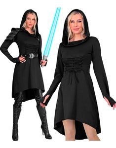 Svart Star Wars Inspirert Kostymekjole